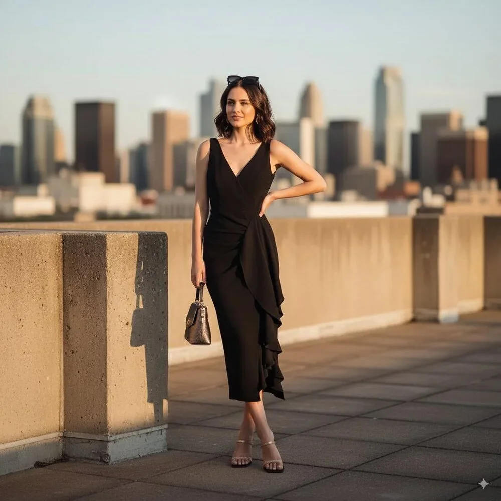 elliatt black midi dress Elliatt Trose Midi Dress In Black M